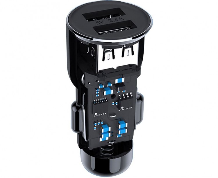 Автомобильное зарядное устройство Xiaomi Roidmi 3S+FM трансмиттер 2USB 3.4A Black 3