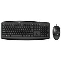 Комплект проводной Genius KM-200 USB Black (Черный)