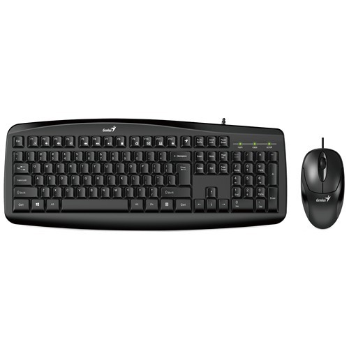 Комплект проводной Genius KM-200 USB Black (Черный) 1