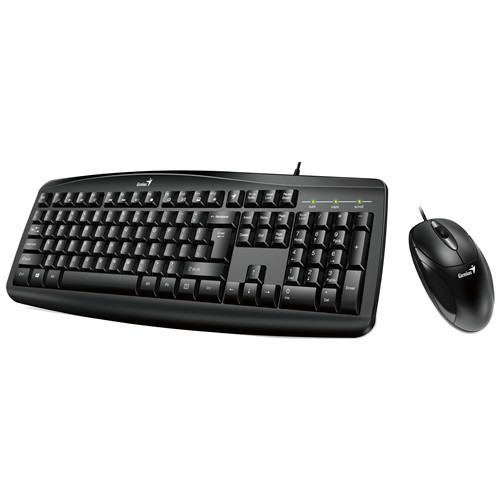Комплект проводной Genius KM-200 USB Black (Черный) 2