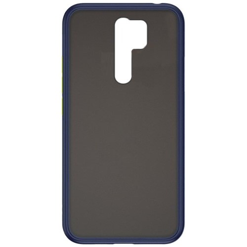 Силиконовая накладка для Xiaomi Redmi 9 Skin Feeling (Синяя рамка) 1