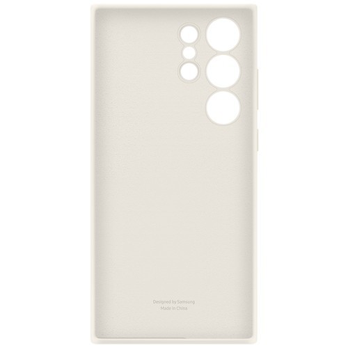 Клип-кейс Silicone Case для Samsung Galaxy S23 Ultra (Кремовый) 2