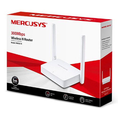 Беспроводной маршрутизатор Mercusys MW301R, 802.11b/ g/ n 300Mbps, 2xLAN, 1xWAN белый 4
