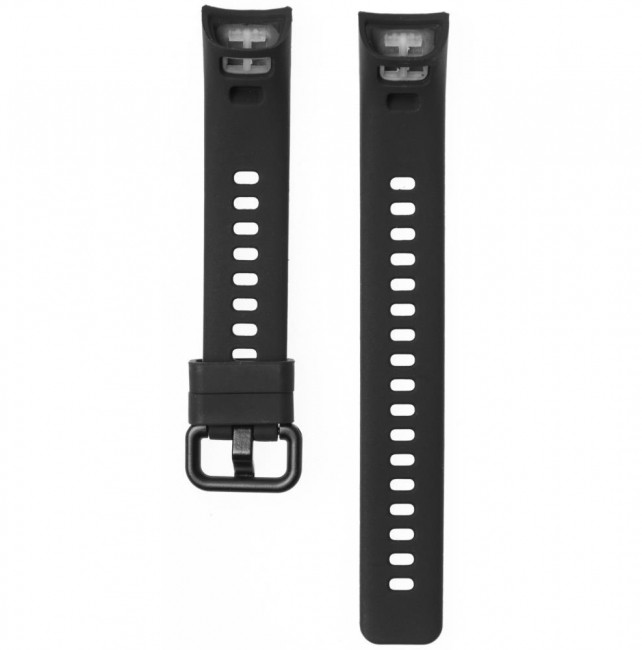 Силиконовый браслет для Honor Band 5 Black (Черный) 2
