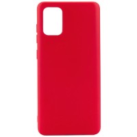 Силиконовая накладка для Samsung Galaxy A51 Monarch Premium без лого Red (Красная)