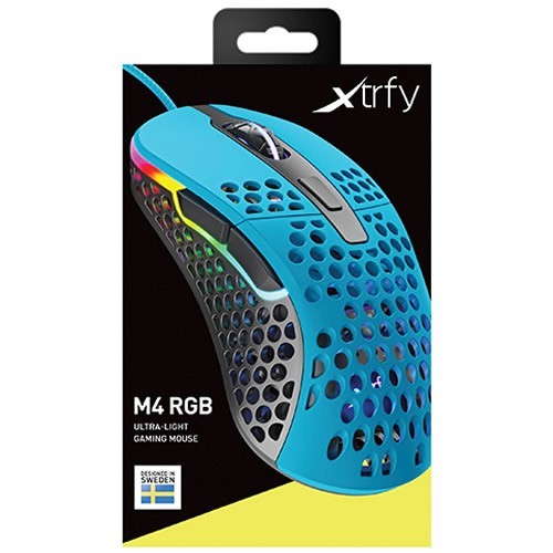 Проводная мышь Xtrfy M4 RGB USB оптическая Blue (Голубая) 7