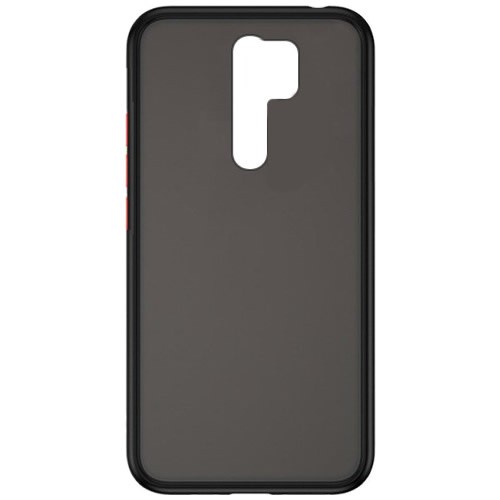 Силиконовая накладка для Xiaomi Redmi 9 Skin Feeling (Черная рамка) 1