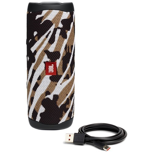 Портативная акустика JBL Flip 5 Black Star (Черный/Белый/Коричневый) EAC 6