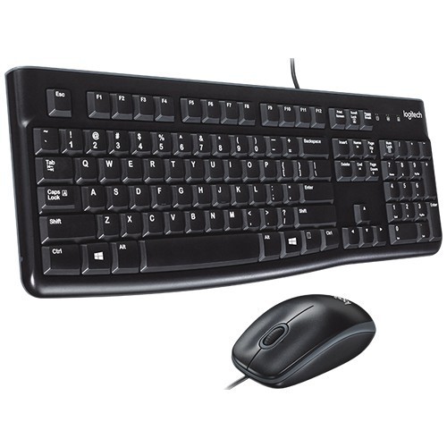 Комплект проводной Logitech MK120 Desktop USB Black (Черный) 3