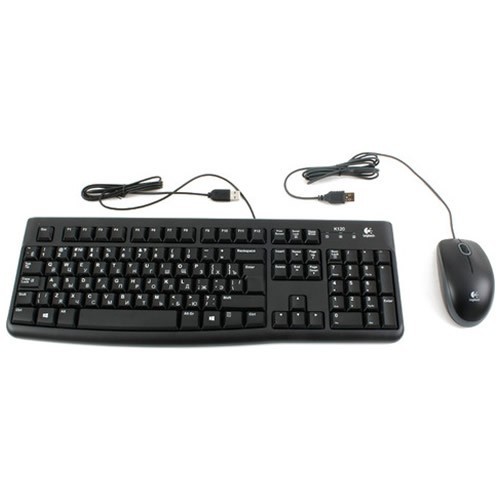 Комплект проводной Logitech MK120 Desktop USB Black (Черный) 4