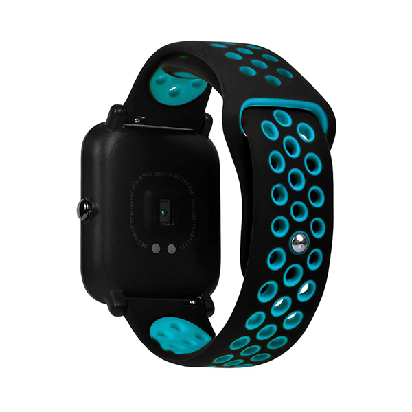 Сменный браслет Amazfit Bip Sport (Черный с синим) 1