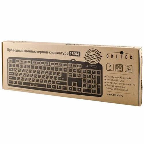 Клавиатура Oklick 180M USB Black (Черный) EAC 4