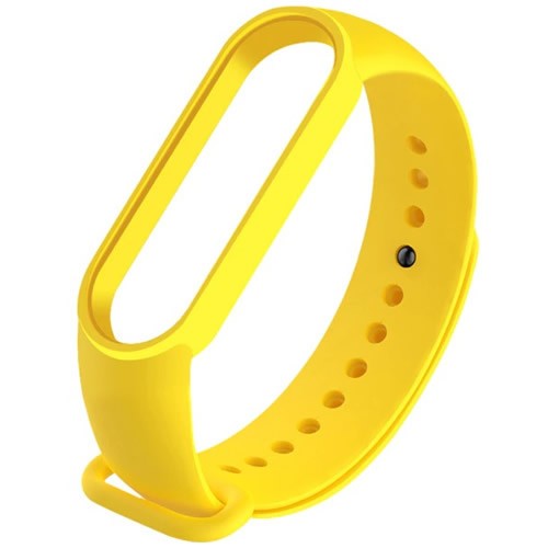 Силиконовый браслет для Xiaomi Mi Band 5 (Желтый) 1