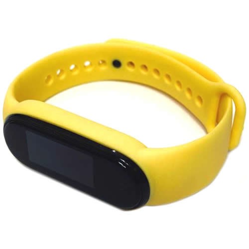 Силиконовый браслет для Xiaomi Mi Band 5 (Желтый) 2