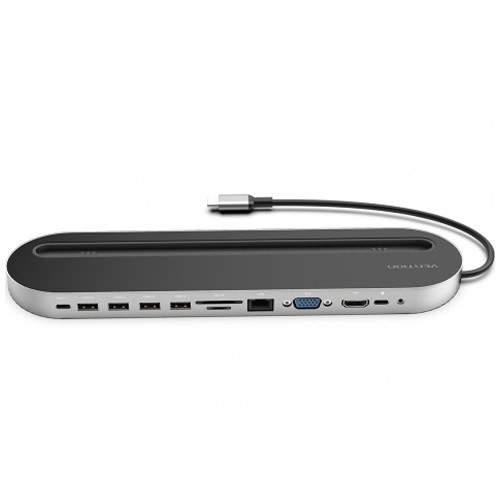 Многофункциональная док-станция Vention USB Type-C Universal Dock (THEBC) Gray (Серый) 2