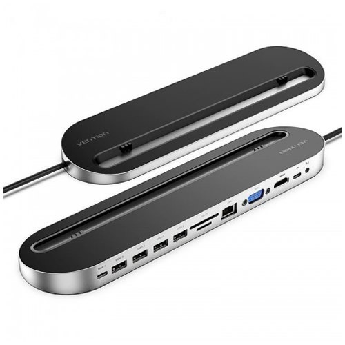 Многофункциональная док-станция Vention USB Type-C Universal Dock (THEBC) Gray (Серый) 3