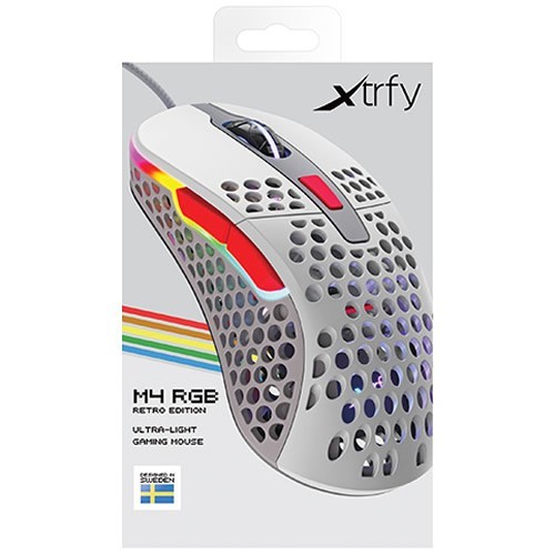 Проводная мышь Xtrfy M4 RGB USB оптическая Retro 7