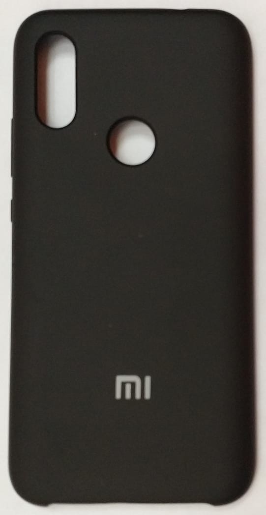 Силиконовая накладка логотипом Mi для Xiaomi Redmi 7 (Черная) 1