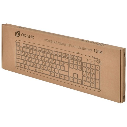Клавиатура Oklick 130M USB Black (Черный) EAC 6
