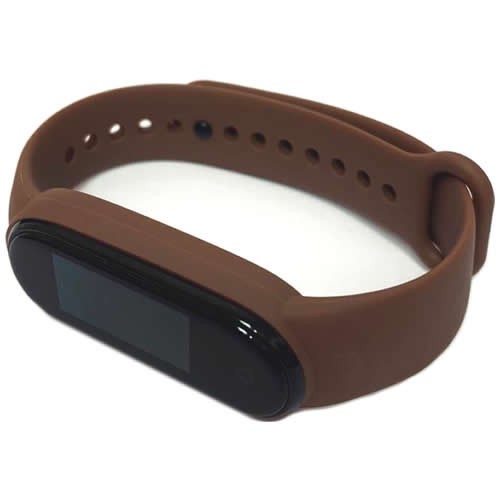 Силиконовый браслет для Xiaomi Mi Band 5 (Коричневый) 2