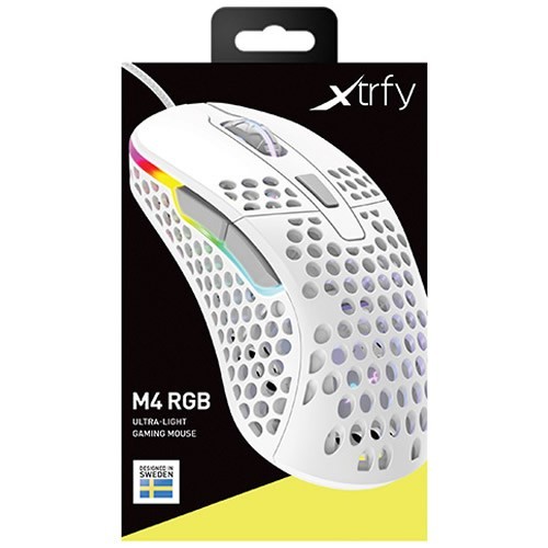 Проводная мышь Xtrfy M4 RGB USB оптическая White (Белая) 7