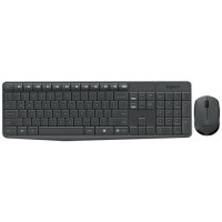 Комплект беспроводной Logitech MK235 Wireless Desktop USB Black (Черный)