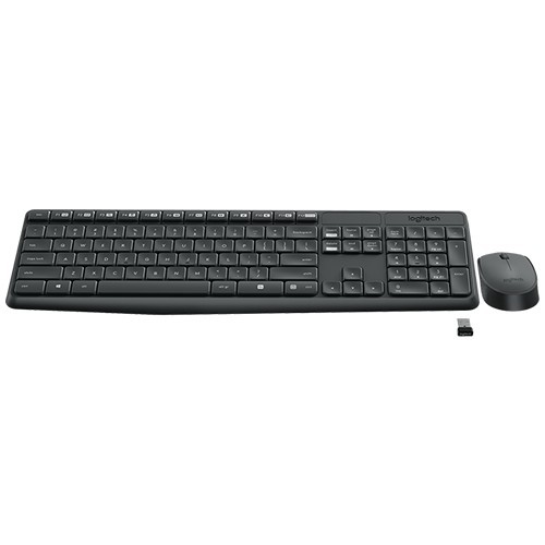 Комплект беспроводной Logitech MK235 Wireless Desktop USB Black (Черный) 2
