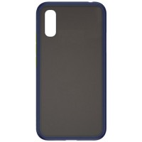 Силиконовая накладка для Xiaomi Redmi 9A Skin Feeling (Синяя рамка)