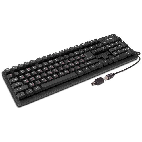 Клавиатура SVEN 301 Standard USB+PS/2 Black (Черный) EAC 4