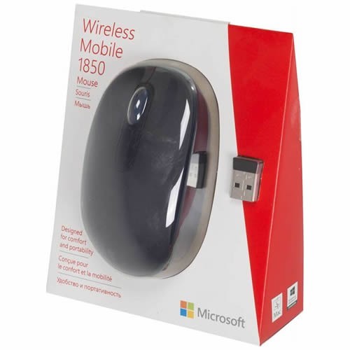 Беспроводная мышь Microsoft Mobile Mouse 1850 USB оптическая (U7Z-00004) Black (Черная) 4