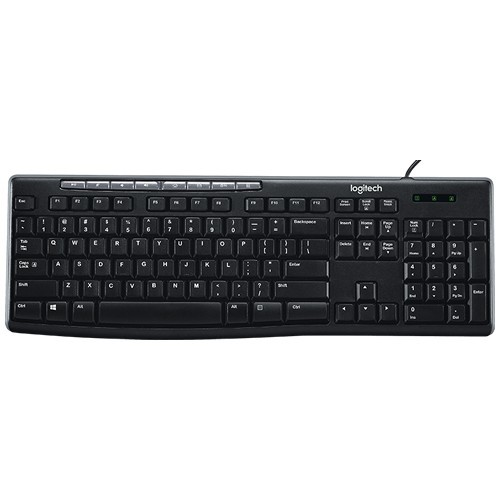 Клавиатура Logitech K200 Keyboard USB Black (Черная) 1