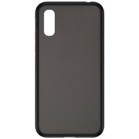 Силиконовая накладка для Xiaomi Redmi 9A Skin Feeling (Черная рамка)