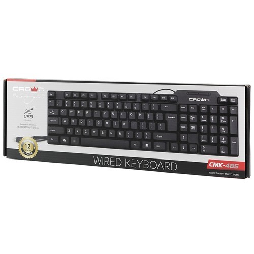Клавиатура Crown CMK-485 USB Black (Черный) EAC 4
