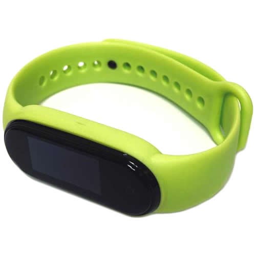 Силиконовый браслет для Xiaomi Mi Band 5 (Лайм) 2