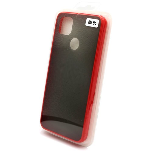 Силиконовая накладка для Xiaomi Redmi 9C Skin Feeling (Красная рамка) 2