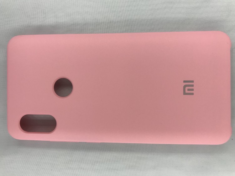 Чехол накладка с логотипом Mi для Xiaomi redmi Note 5 Розовая 1