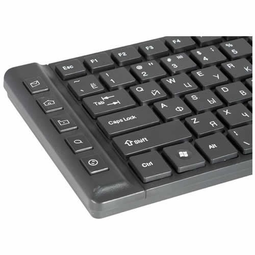 Клавиатура Oklick 530S Slim USB Black (Черный) EAC 5