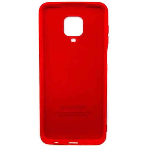 Силиконовая накладка для Xiaomi Redmi Note 9S Red (Красная) 2