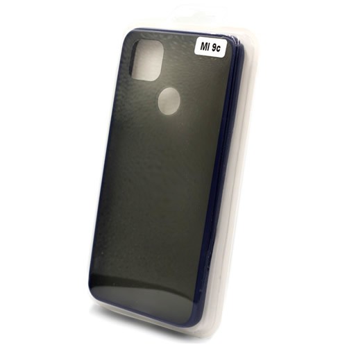 Силиконовая накладка для Xiaomi Redmi 9C Skin Feeling (Синяя рамка) 2