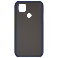Силиконовая накладка для Xiaomi Redmi 9C Skin Feeling (Синяя рамка)
