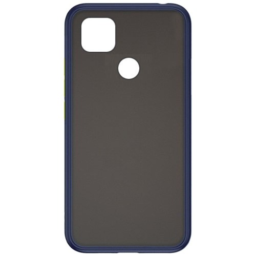 Силиконовая накладка для Xiaomi Redmi 9C Skin Feeling (Синяя рамка) 1