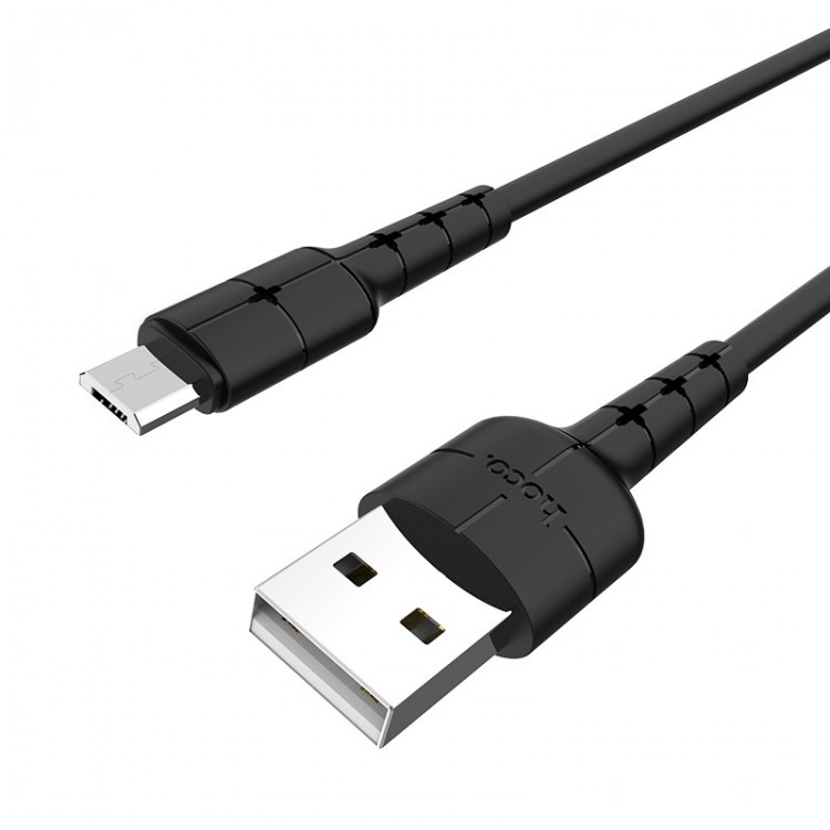 Кабель Hoco X30 Star USB - microUSB  1.2м Black (Черный) 1