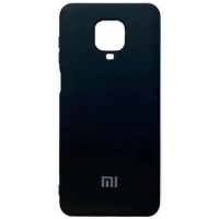 Силиконовая накладка для Xiaomi Redmi Note 9 Pro Black (Черная)