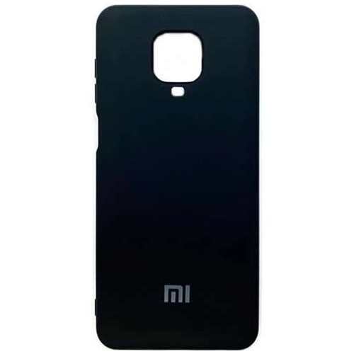 Силиконовая накладка для Xiaomi Redmi Note 9 Pro Black (Черная) 1