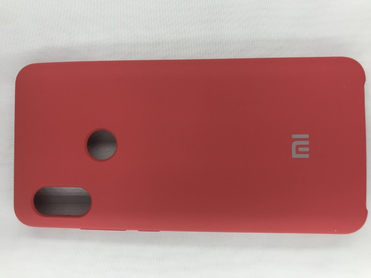 Чехол накладка с логотипом Mi для Xiaomi Mi8 (Красная) 1