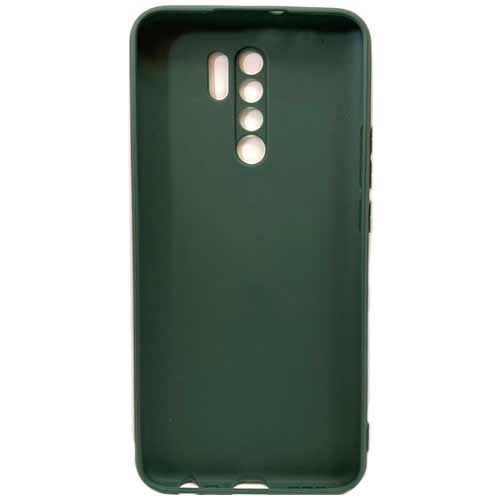 Силиконовая накладка для Xiaomi Redmi 9 Monarch Green (Зеленая) 3