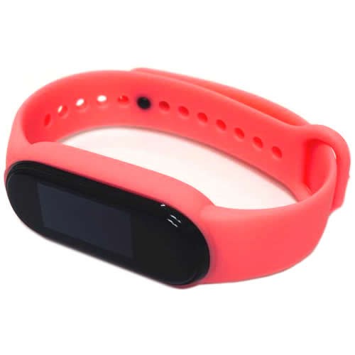 Силиконовый браслет для Xiaomi Mi Band 5 (Розовый) 2