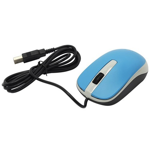 Проводная мышь Genius DX-120 USB оптическая Blue (Синяя) 4