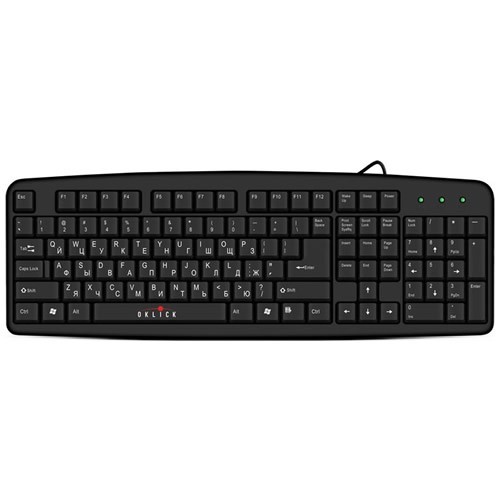 Клавиатура Oklick 100M PS/2 Black (Черная) 1