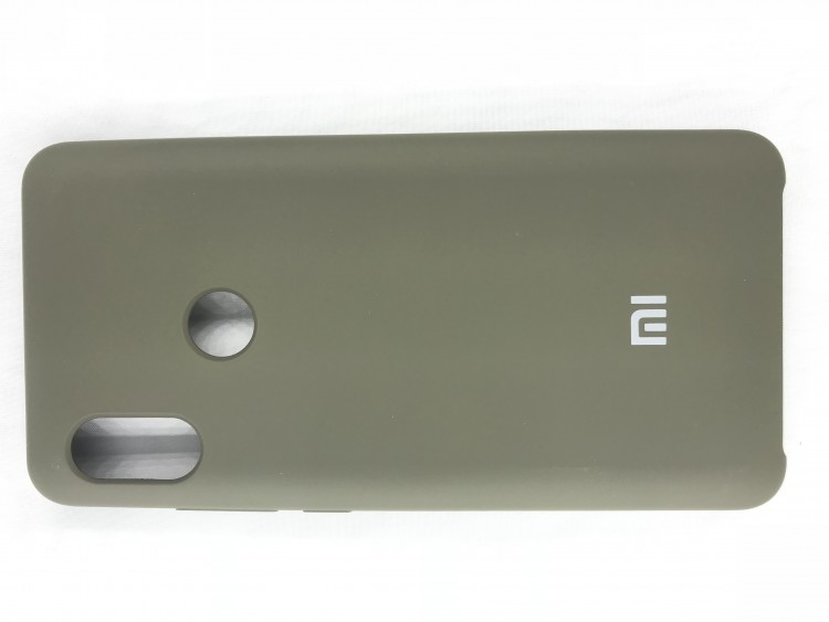 Чехол накладка с логотипом Mi для Xiaomi redmi Note 5 Серая 1